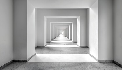 corridor with columns