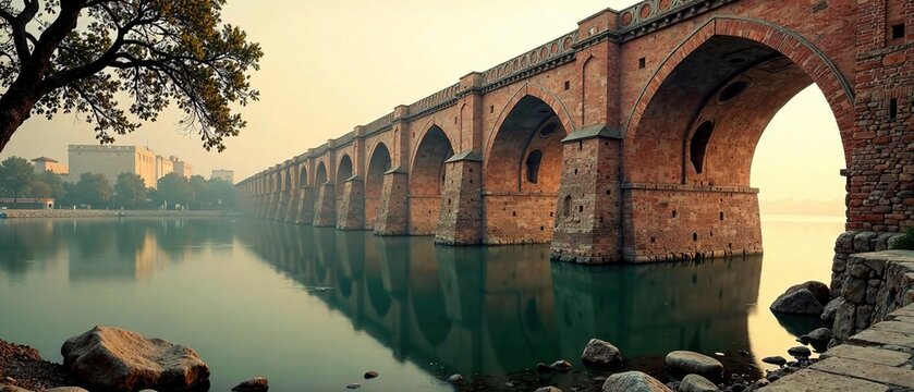 Isfahan Si-o-seh Pol Bridge 2019 - Majestic Zayandeh River Span - Iranian Architecture - Historical Landmark - Travel Photography