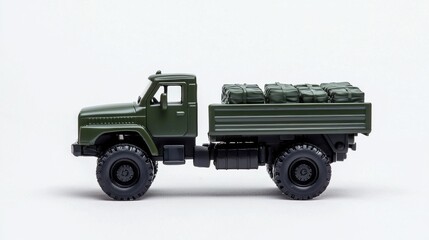 Camouflaged Military Cargo Truck for Rugged Outdoor Terrain and Tactical