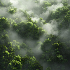 morning in the forest