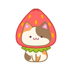 Cute strawberry calico cat