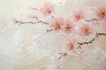 梅があしらわれた落ち着いたデザイン