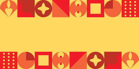 Bright abstract art with empty space in the center for text or additional visual elements