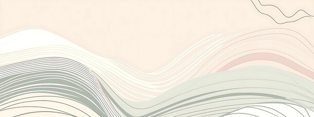 Obraz premium Abstract pastel wave background design. (3)
