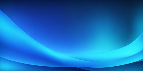 Fototapeta premium Abstract Blue Gradient Background with Flowing Lines and Smooth Waves