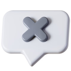 Fototapeta premium Error Mesage 3D Icon