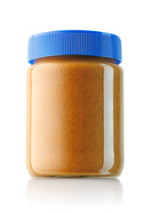 peanut butter in glass jar