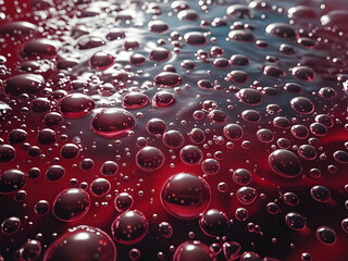 Air bubble in water.