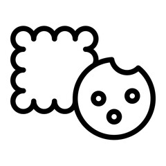 Biscuit Line Icon