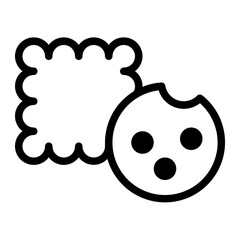 Biscuit Glyph Icon