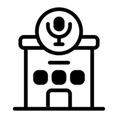 Broadcast Glyph Icon