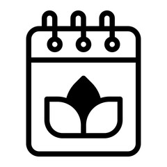 Calendar Glyph Icon