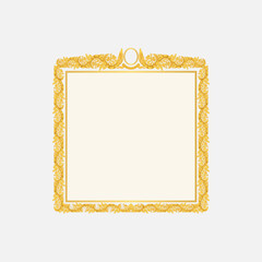 golden photo frame decoration ornament  Square​ frame kbach khmer
