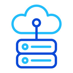 Cloud Duoline Icon