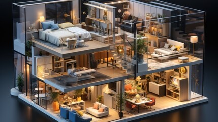 Modern Luxurious Two-Story Home Interior Design