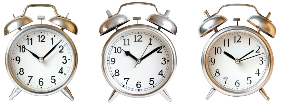 High-Quality PNG of Alarm clock, transparent PNG. Isolated on White Background – High Resolution