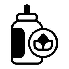 Essential Oil Glyph Icon