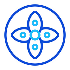 Flower Duoline Icon