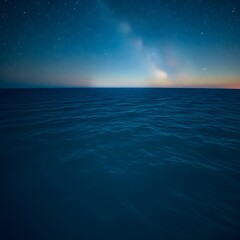 night sky and sea