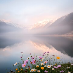 sunrise in the mountains