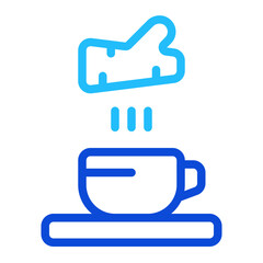 Ginger Tea Duoline Icon