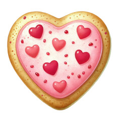 watercolor sweet desert  valentine elements for card design, invitation and welcome cards, logos, labels, stationery. Cliparts for Valentine's Day, birthday, mother's day, wedding, children's party