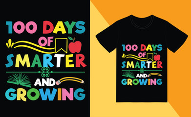 100 days of school t-shirt graphic art