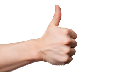 a hand giving a thumbs up