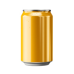 a yellow can of soda