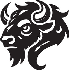Head of a bison