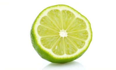 Fresh lime cut in half