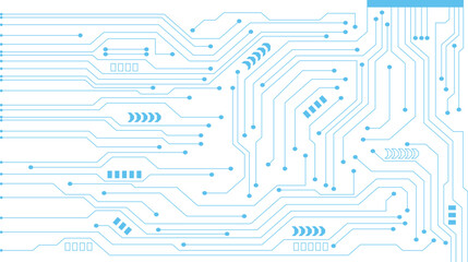 Circuit template. Communication and engineering concept. Vector illustration