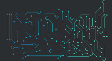 Abstract digital background with technology circuit board texture. Communication and engineering concept. Vector illustration