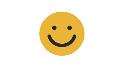 a yellow smiley face with black face