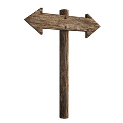 wooden arrow sign