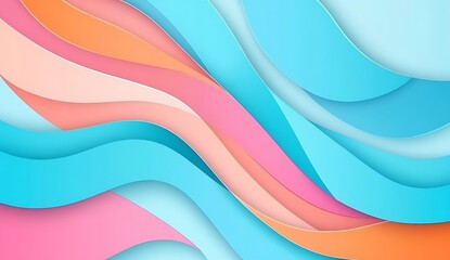 Abstract wavy background with pastel colors.