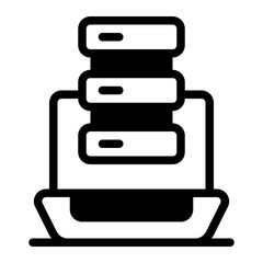 Laptop Glyph Icon