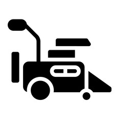 Lawn Mower Solid Icon