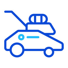 Lawn Mower Duoline Icon