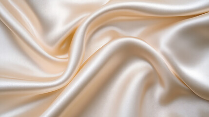Obraz premium Handmade satin fabric weave close-up detail textile studio soft textures elegance concept