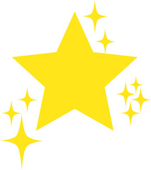 Obraz premium gold star