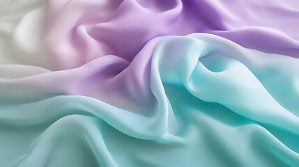 Obraz premium Handmade fabric weave art textile studio colorful drapery soft environment close-up view creative concept