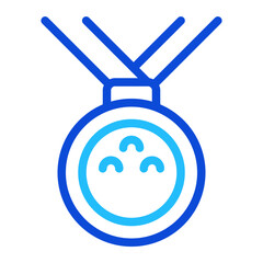 Medal Duoline Icon