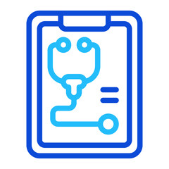 Medical Check Duoline Icon