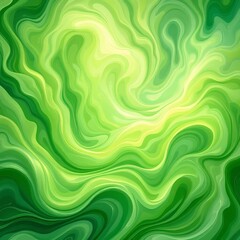 Obraz premium Vibrant green gradient, abstract panoramic backdrop.