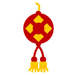 Obraz premium Square Braided String and Red Tassels 