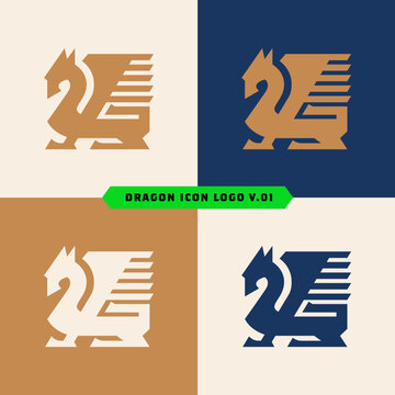 dragon icon logo