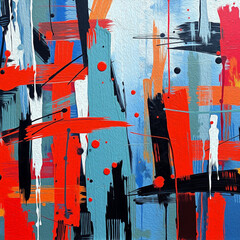 Abstract pattern for printing on wall decorations, fabrics, and for use in graphics.