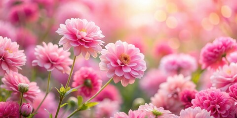 Soft Focus Pink Garden Background, beautiful pink flowers background, pink hues