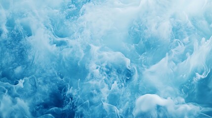 Fototapeta premium Stunningly Swirling Blue Ink Photo: Abstract Close-Up. AI Generated